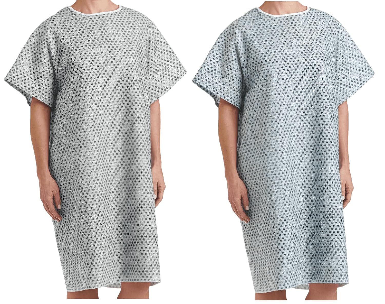 Petite Patient Gowns - 36 Count in White and Blue Colors