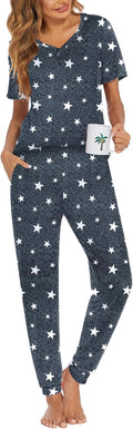 Ekouaer Pajamas for Women Set 2 Piece Lounge Set - Soft Jogger