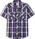 Dubinik Western Shirts for Men: Stylish Short Sleeve Plaid