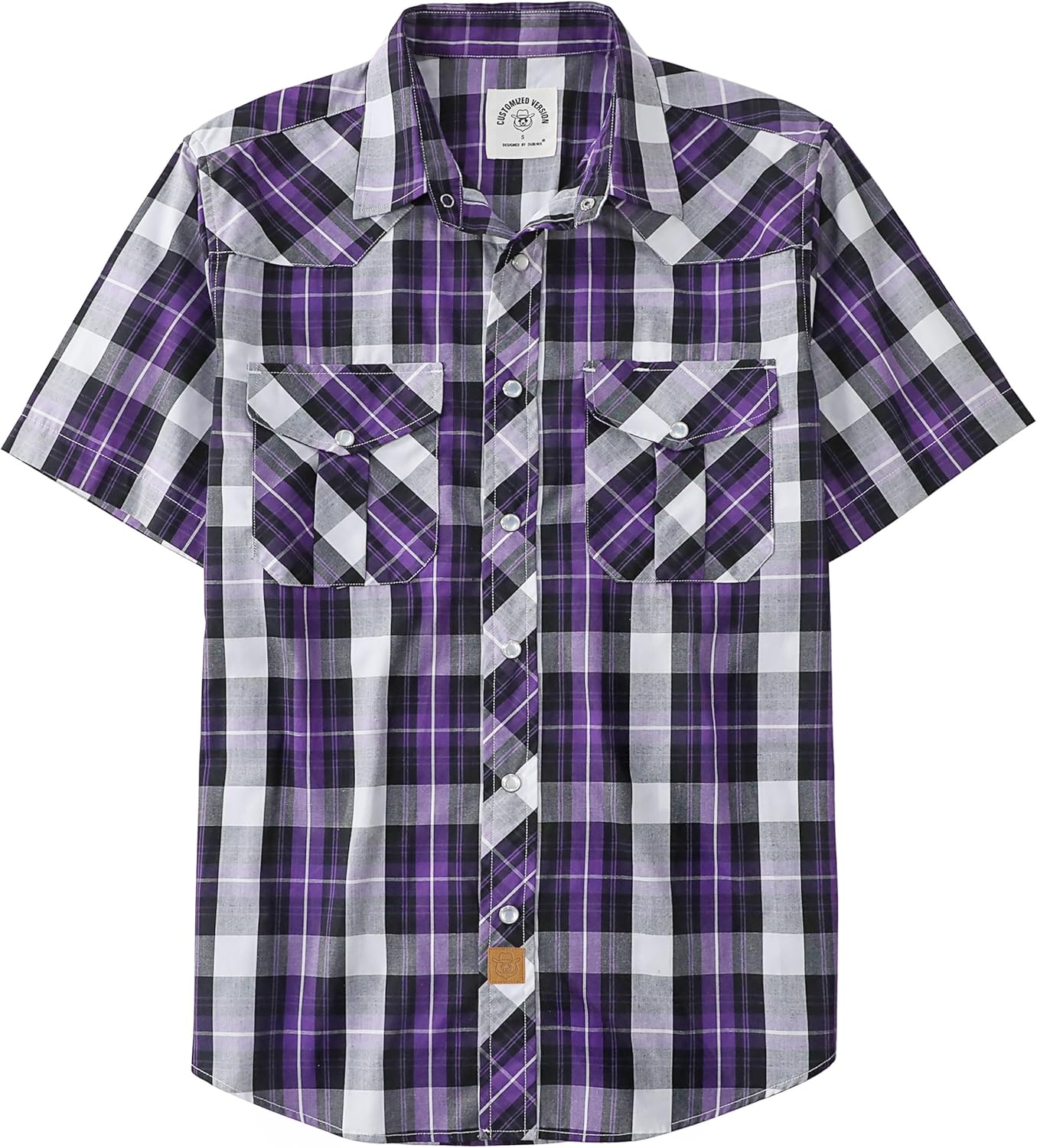 Dubinik Western Shirts for Men: Stylish Short Sleeve Plaid