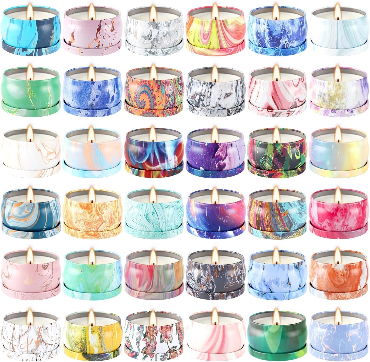 36 Packs Scented Candles Gift Set for Spa and Aromatherapy
