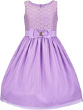 Emma Riley Girls Floral Party Dress Sleeveless for Special Occasions