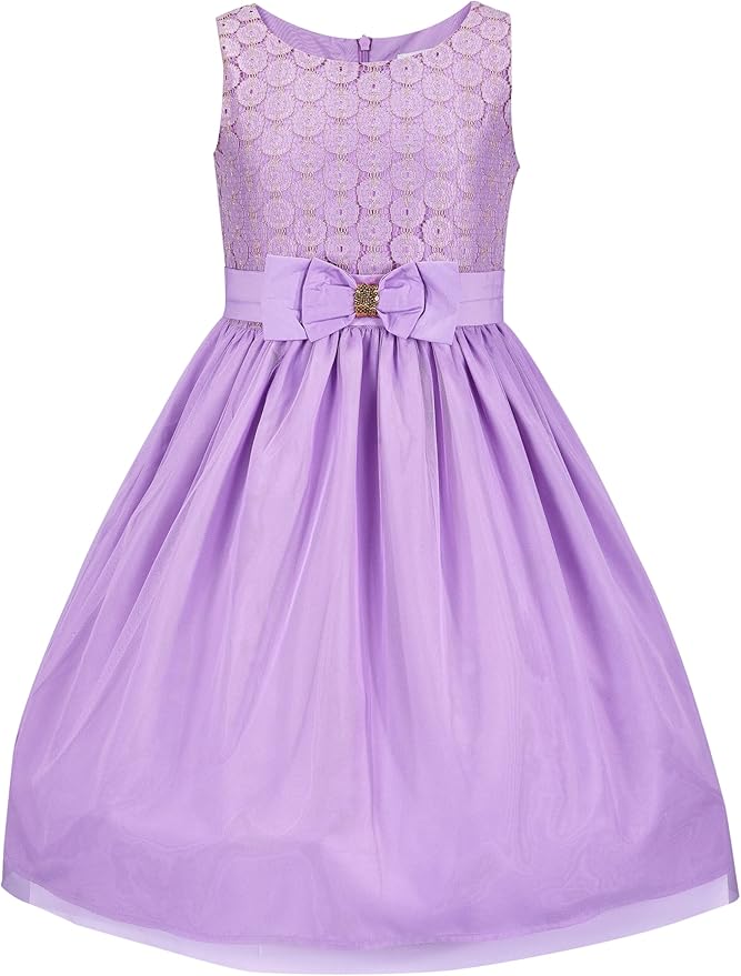 Emma Riley Girls Floral Party Dress Sleeveless for Special Occasions