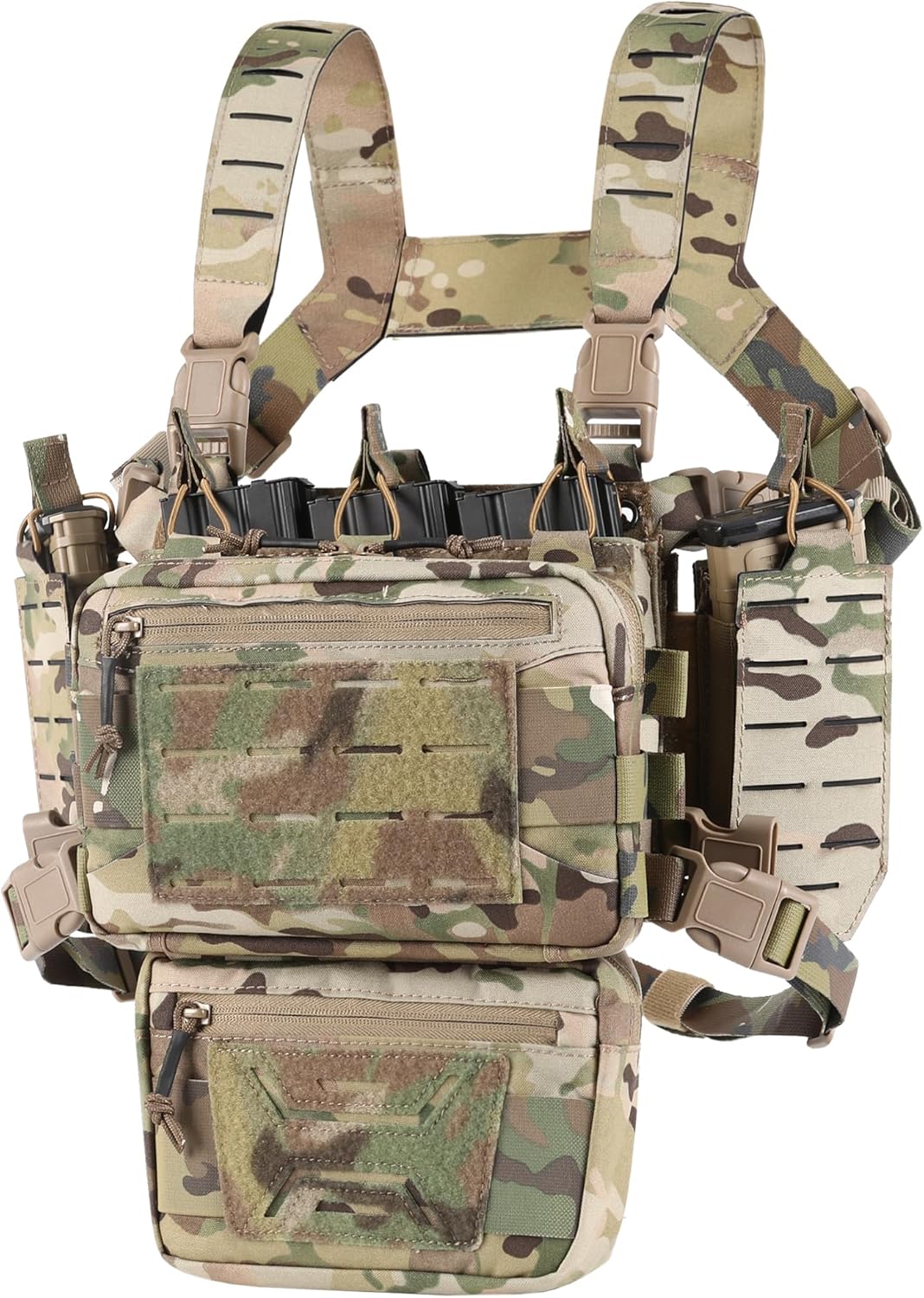 Tactical Chest Rig with Adjustable Detachable Features for Outdoors