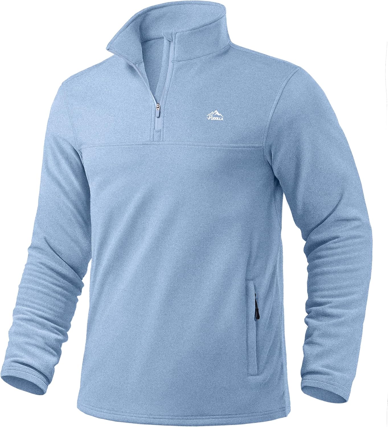 Pudolla Men's Quarter Zip Pullover for Athletic Workouts