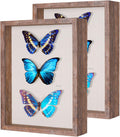 11x14 Shadow Box Frame with Linen Back - Rustic Memory Display Case