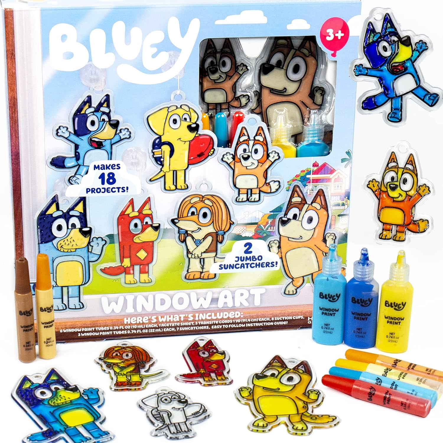 Bluey Window Art Kit for Creative Kids