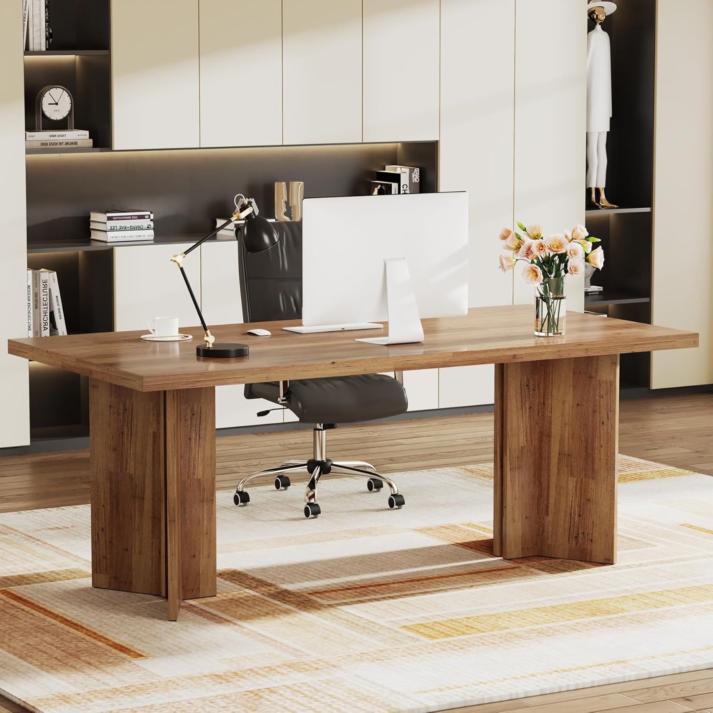 Tribesigns 63 Executive Desk: Stylish Workspace Solution