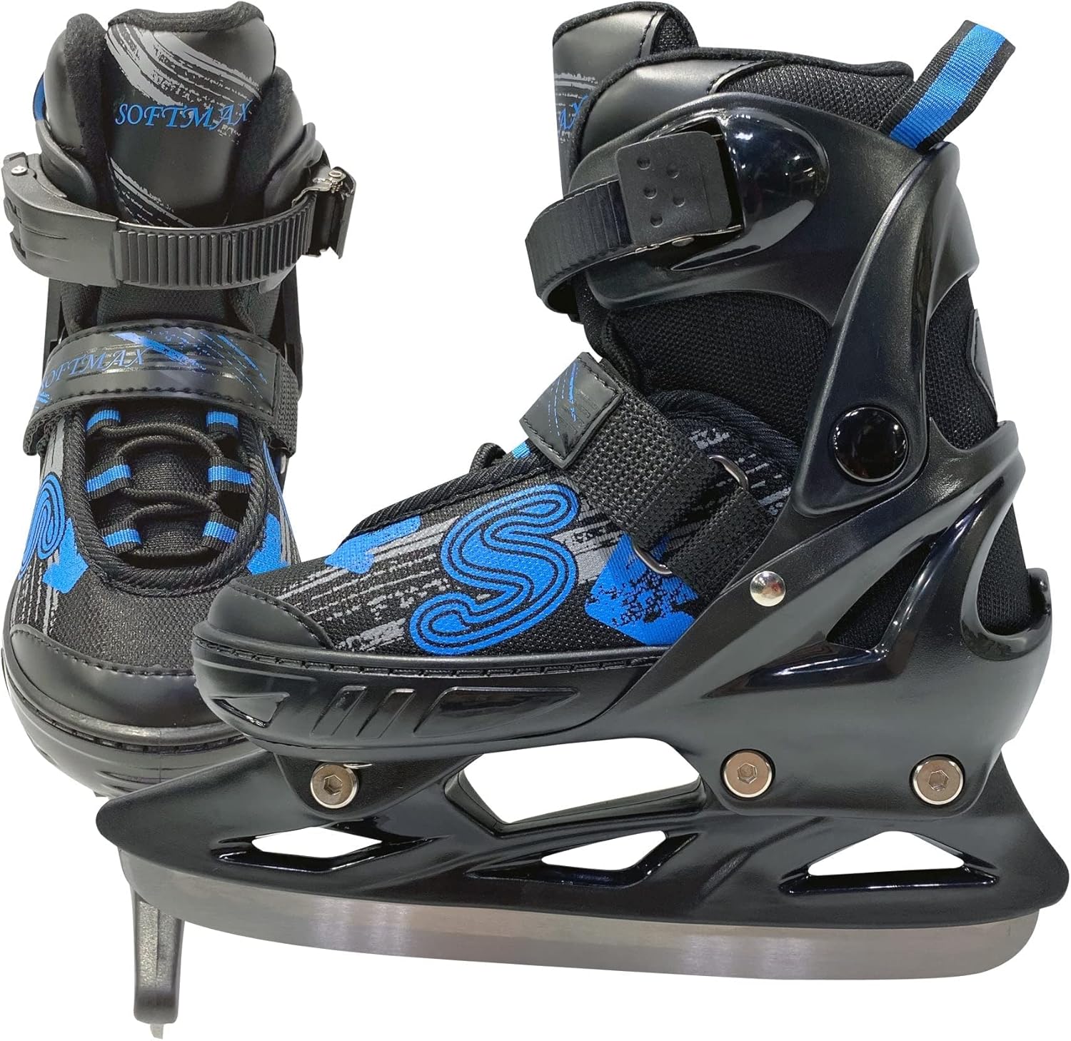 Adjustable Ice Skates for Kids - Softmax Insulated Hockey Skates