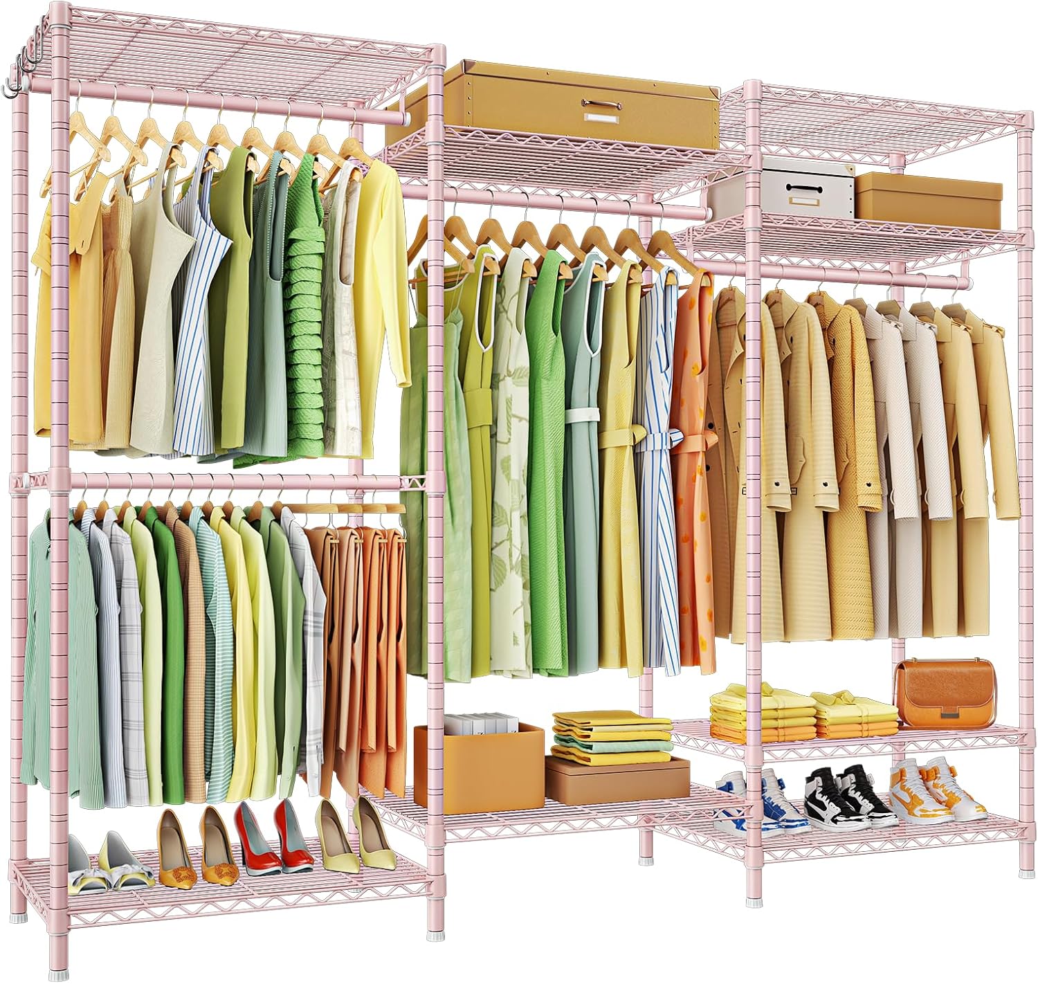 Ulif E13 Heavy Duty Clothes Rack with Adjustable Shelves