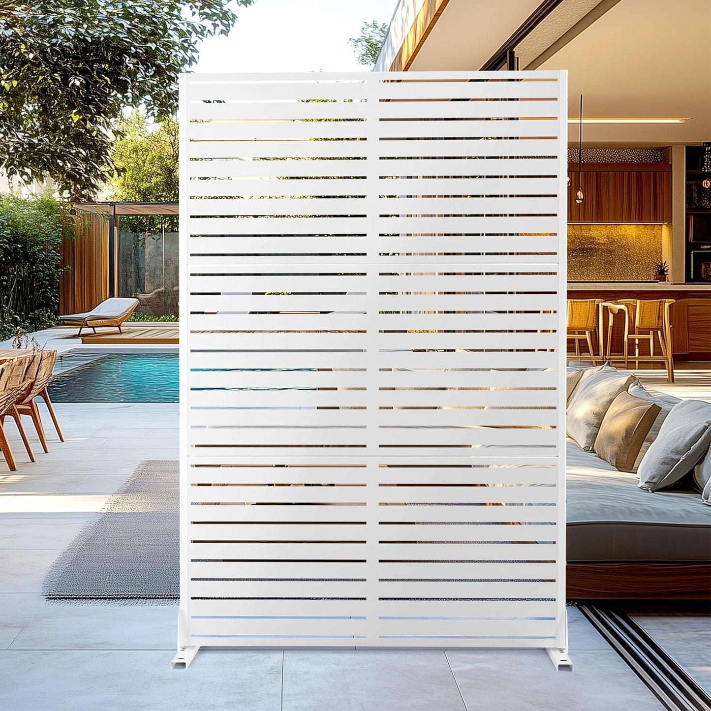 Outdoor Privacy Screen for Patio - Stylish & Durable Metal Fence