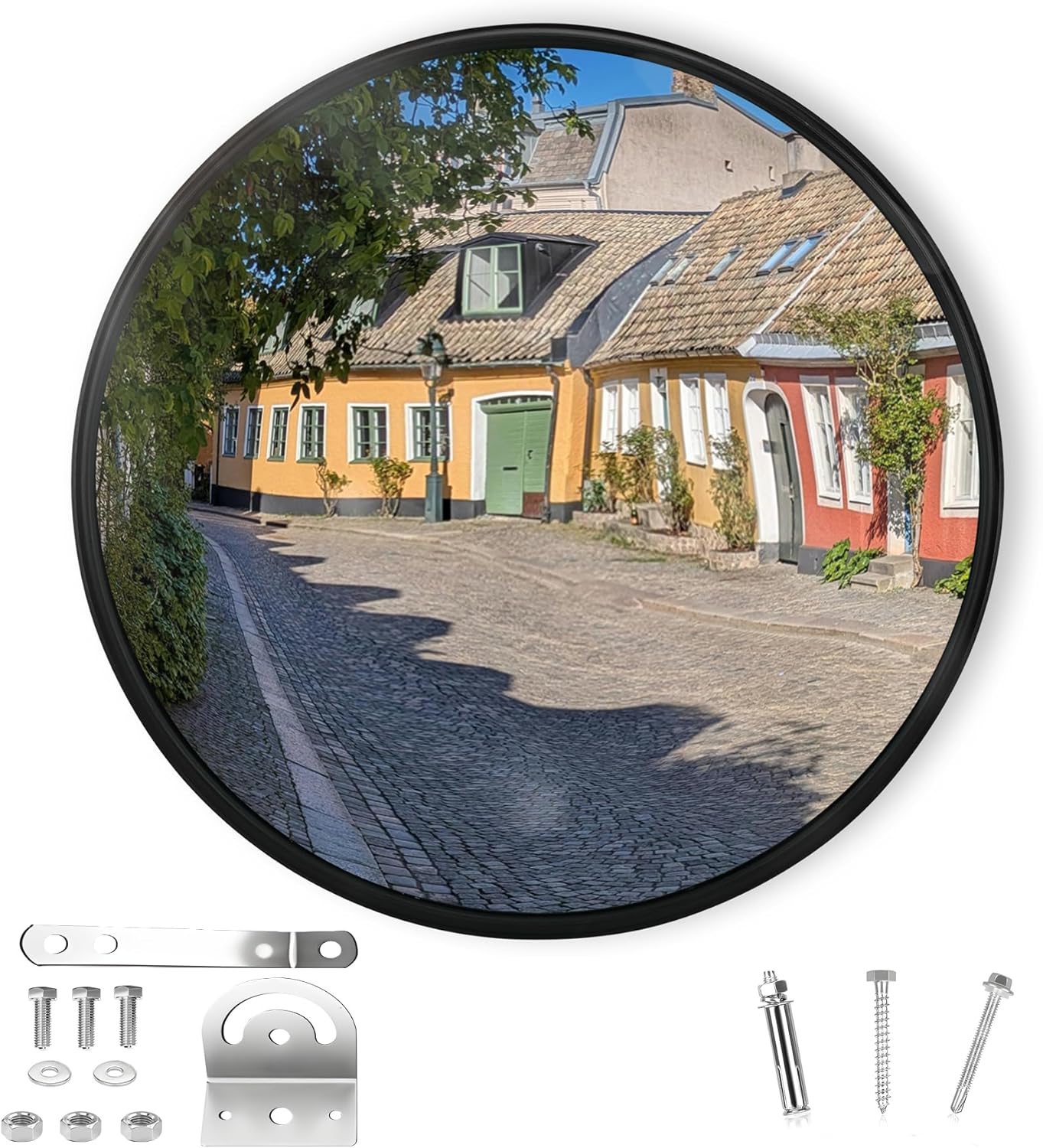 18 in Convex Traffic Mirror - Unbreakable Safety Mirrors for Driveways