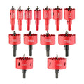 Bi-Metal Hole Saw Kit 13PCS 3/4ft to 3ft - Versatile Cutting Set