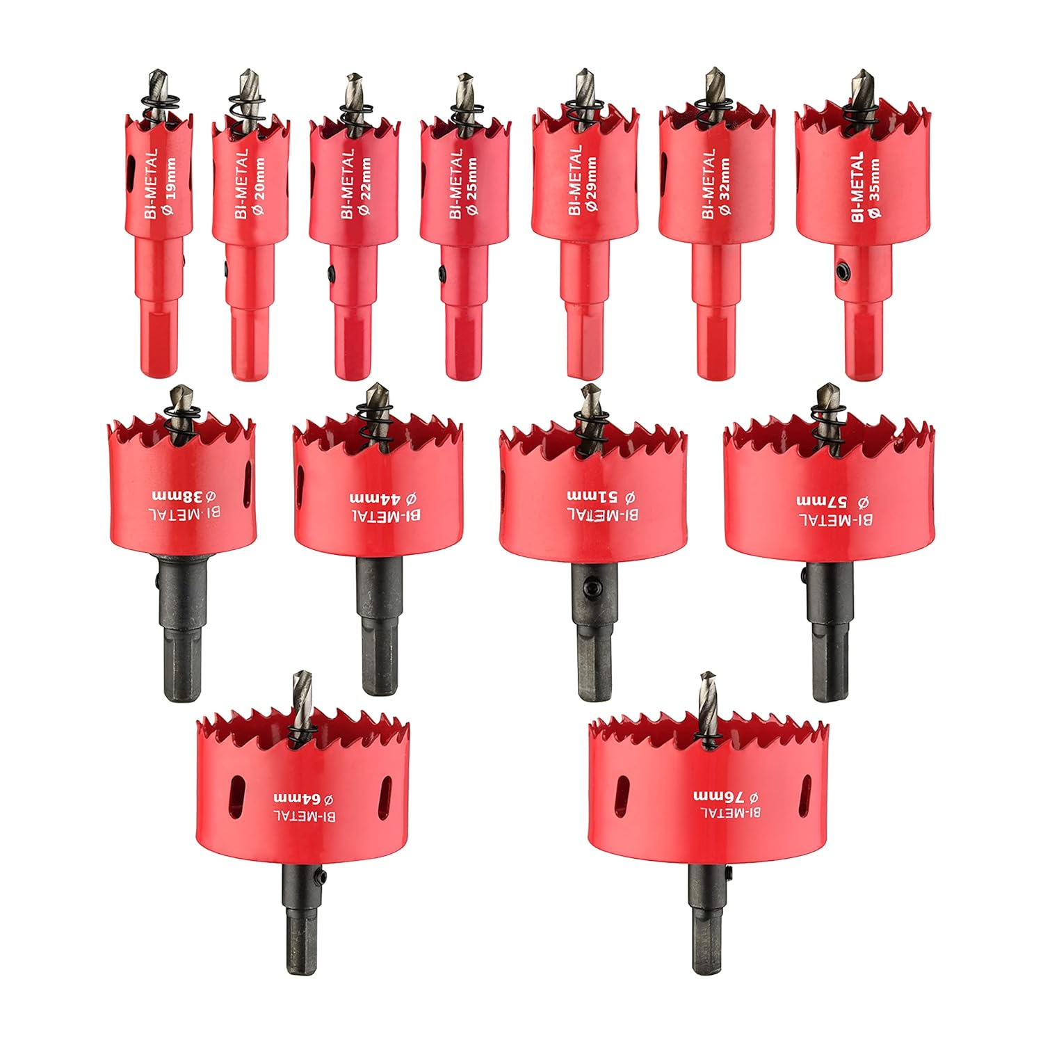 13PCS Bi-Metal Hole Saw Kit for Wood and Metal Cutting Needs