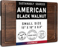 Walnut Wood Cutting Board 15L x 10W Small Reversible Block