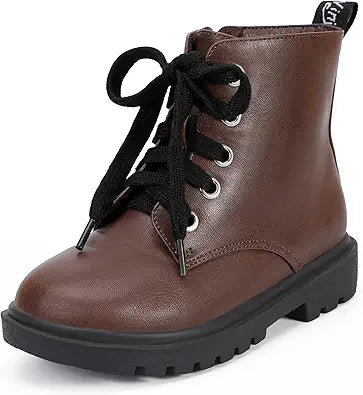 PANDANINJIA Christina Short Ankle Boots for Kids Waterproof Style