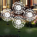 Solar Garden Lights Solar Firework Lights 4 Pack - Bright 180 LED