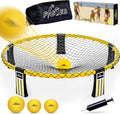 Outdoor Beach Ball Game Roundnet Set - Portable Family Fun