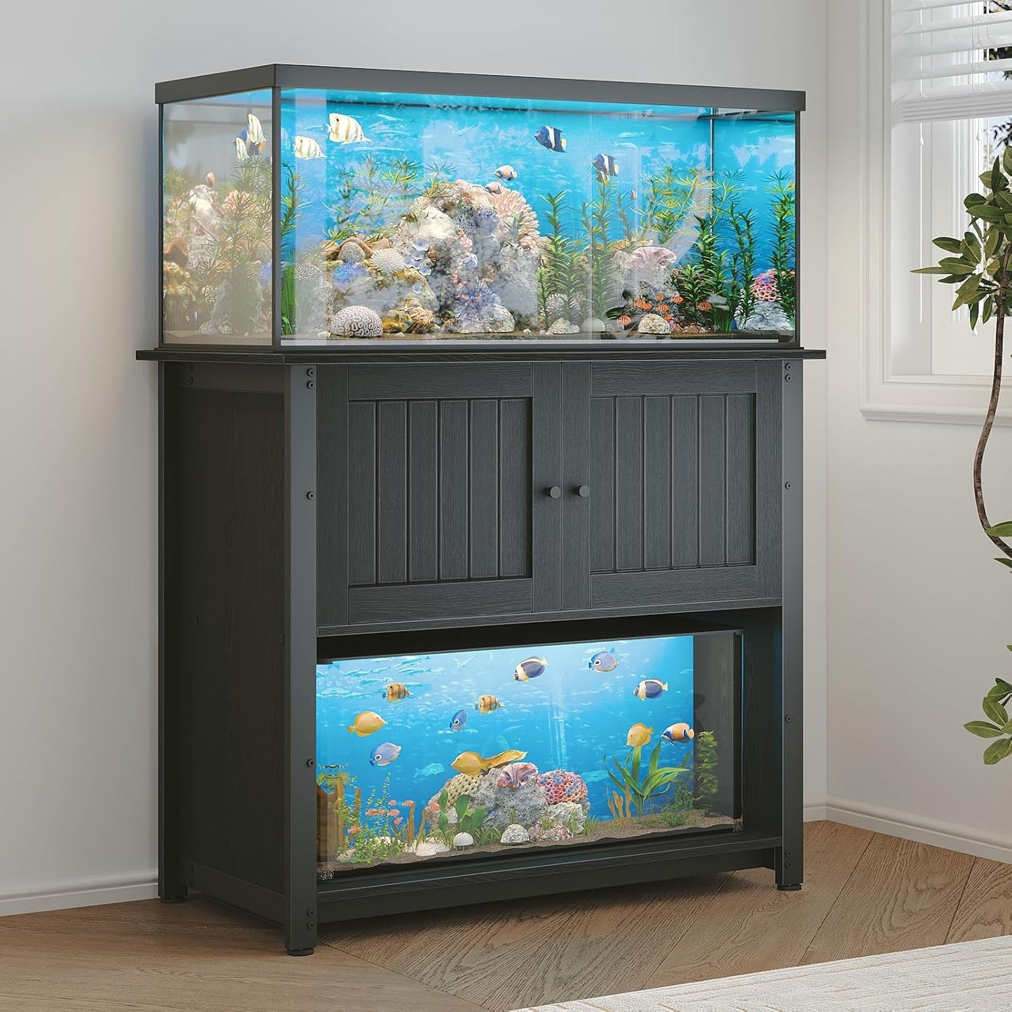 Tatub 40-50 Gallon Aquarium Stand with Storage for Fish Tanks