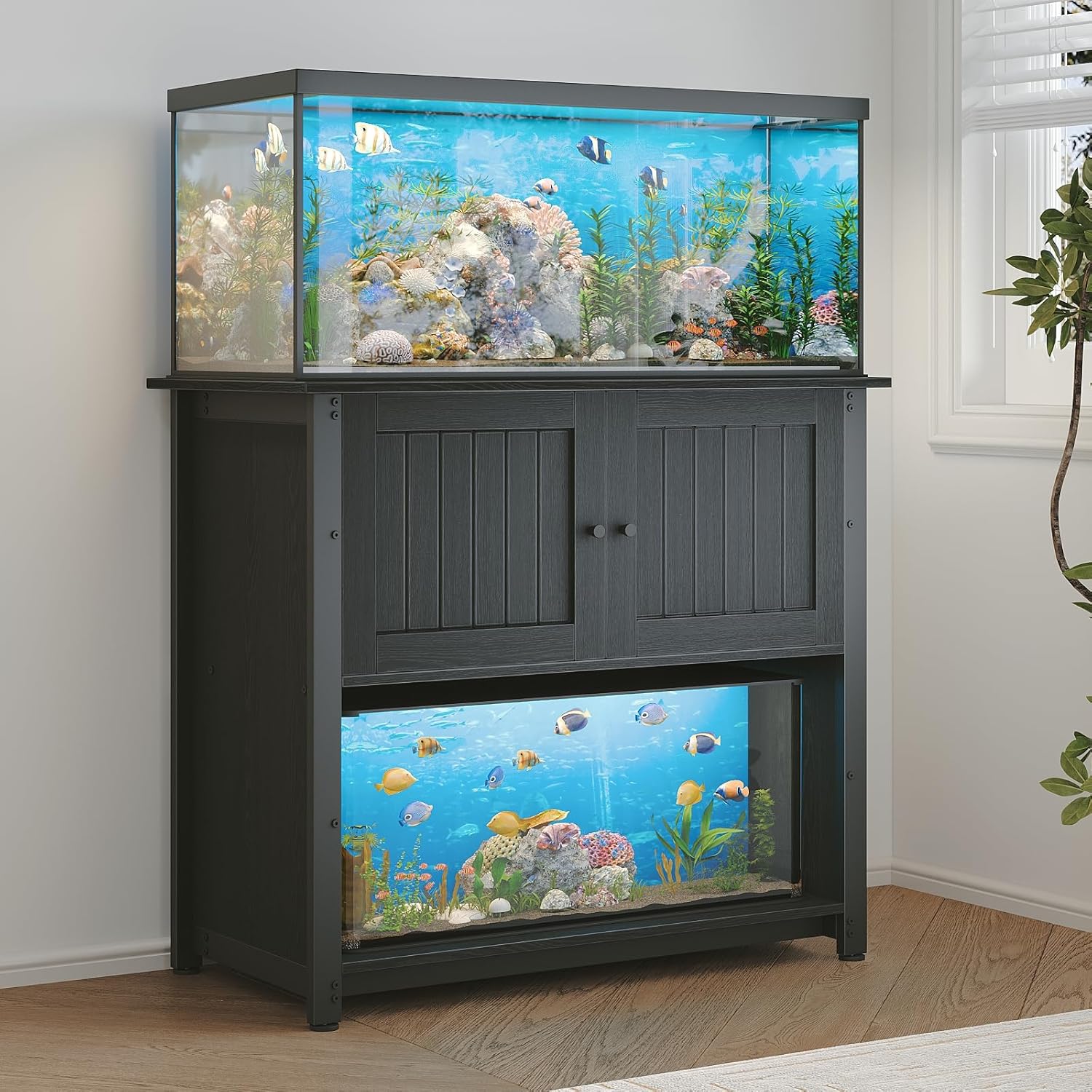 Tatub 40-50 Gallon Aquarium Stand with Storage for Fish Tanks