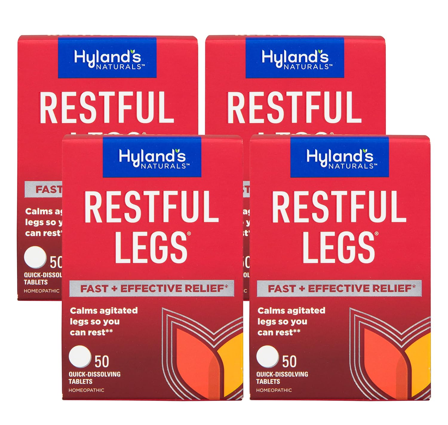 Hyland's Restful Legs Tablets for Agitated Legs Relief Pack of 4