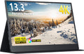 4K Portable Monitor 13.3in UHD IPS Laptop Display - Slim Travel Screen