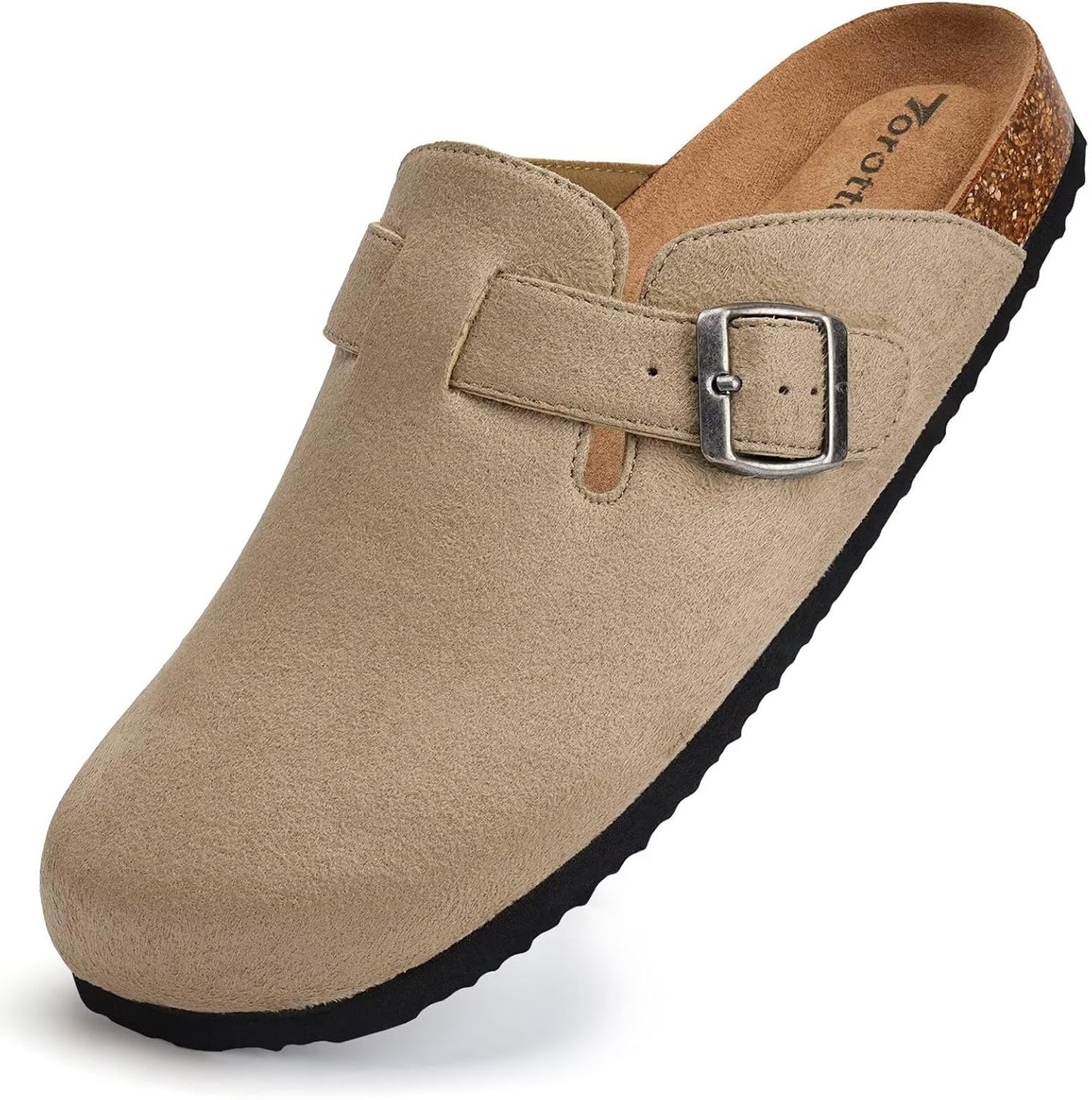 Torotto Mens Clogs with Cork Footbed and Arch Support for Comfort