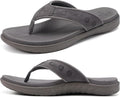 KuaiLu Mens Sport Flip Flops for Men - Orthotic Arch Support Sandals
