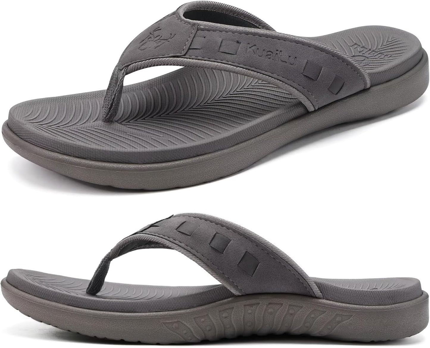 Comfort Orthotic Thong Sandals for Men with Arch Support