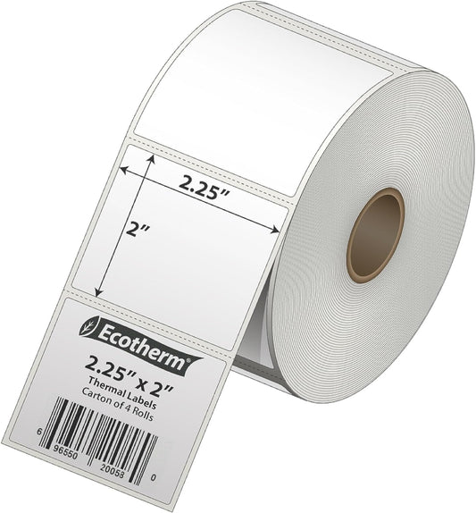 High Capacity Thermal Labels | 2940 Labels | Zebra & More | Ecotherm