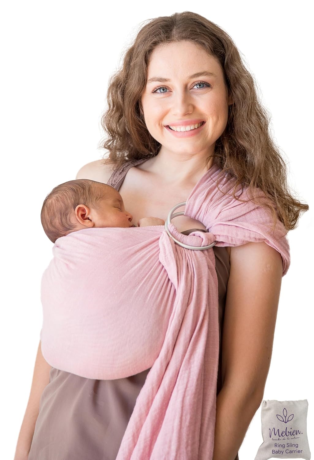 Comfortable 100% Cotton Ring Sling Baby Carrier