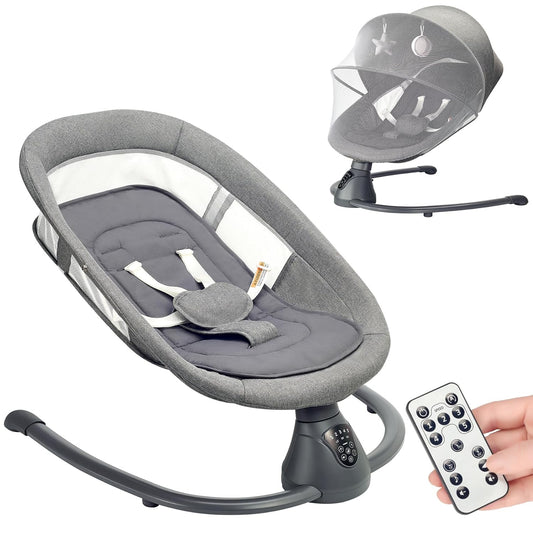 Portable Baby Swing with Music & Timer