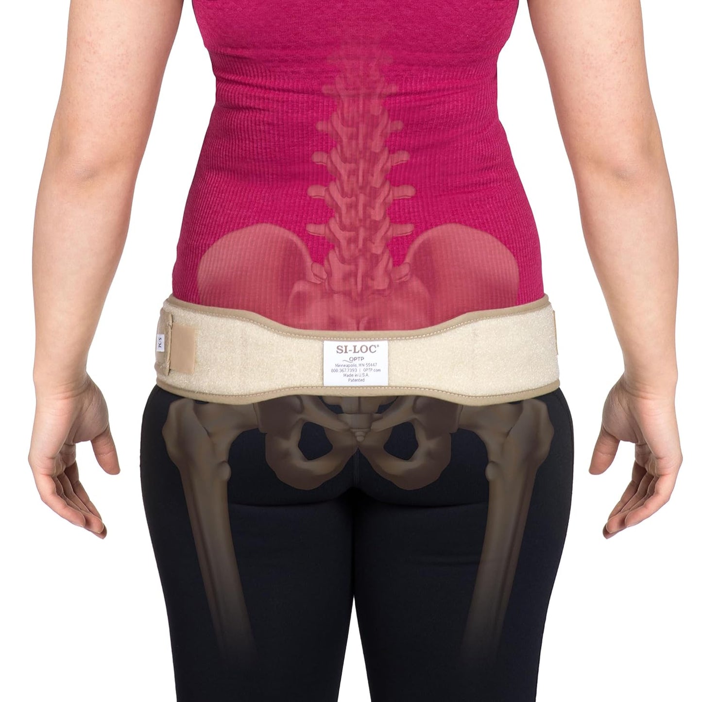 OPTP SI-LOC Sacroiliac Belt for Lower Back Pain Relief