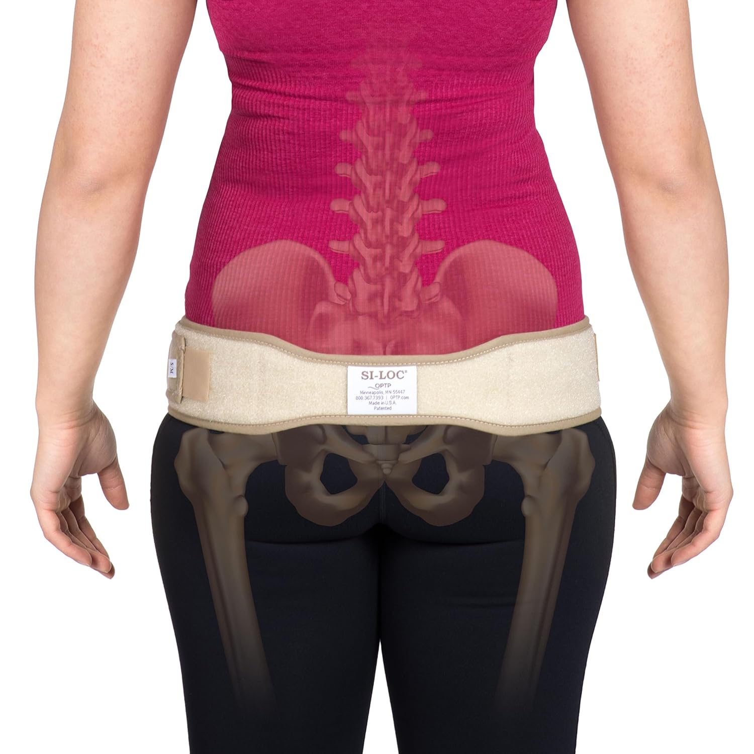 OPTP SI-LOC Sacroiliac Belt for Lower Back Pain Relief