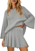 SENSERISE Fall Sweater Sets Skirt Sets Women 2 Piece Outfits - Cozy
