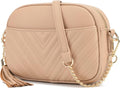Lola Mae Quilted Crossbody Bag - Trendy Design Shoulder Purse