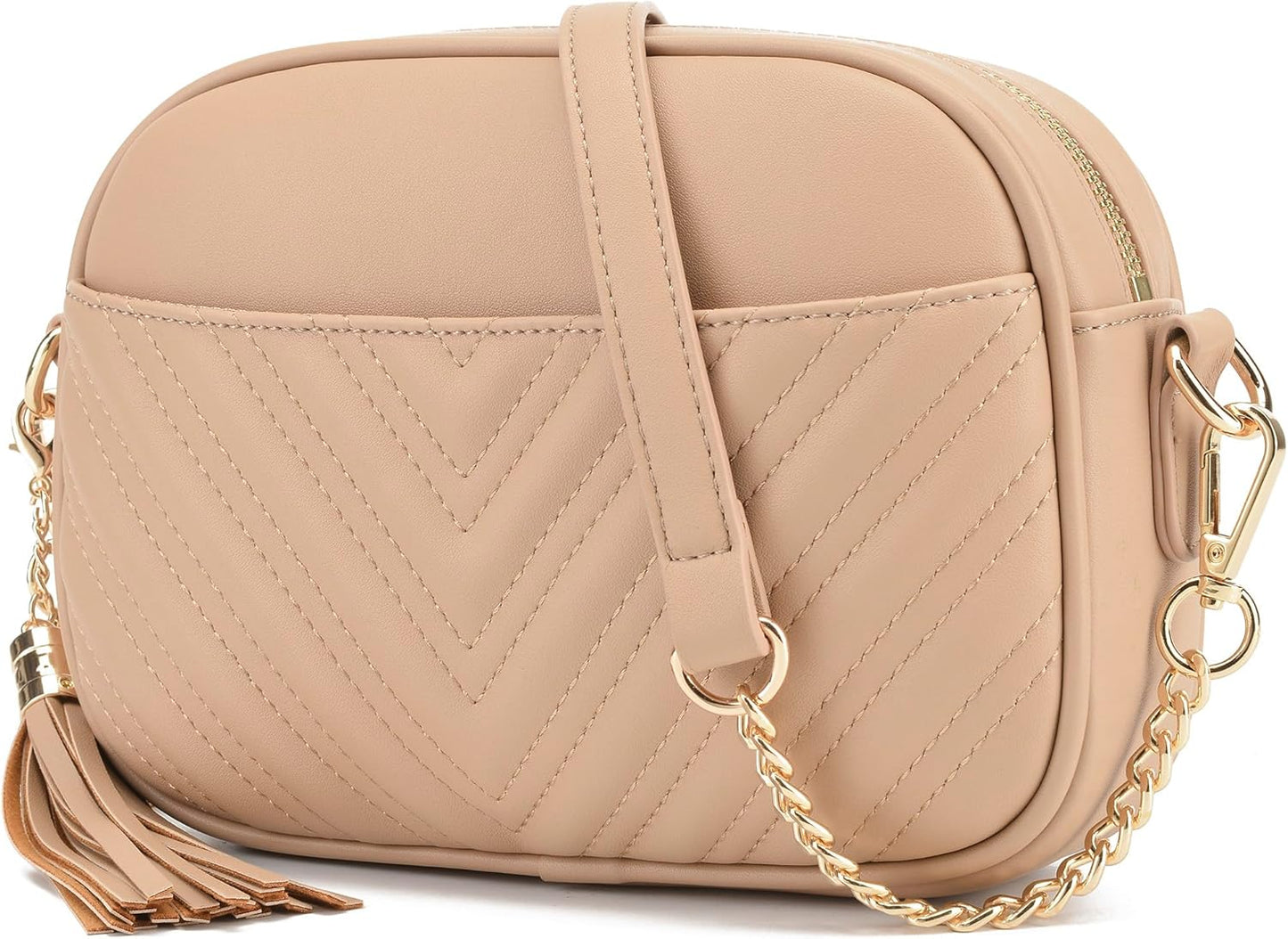 Lola Mae Quilted Crossbody Bag - Trendy Design Shoulder Purse