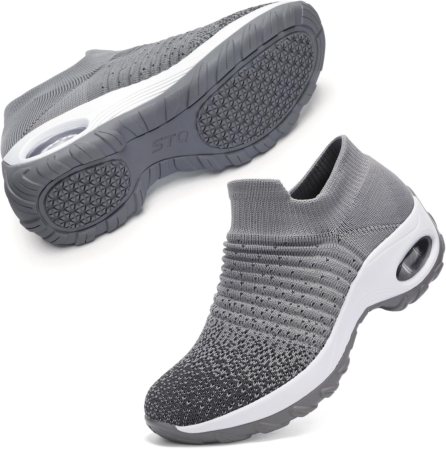 STQ Walking Shoes for Women: Comfortable Slip-On Sneakers