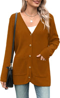 Zeagoo V Neck Button Long Cardigan Sweater - Cozy Everyday Layer