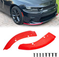 Dodge Charger Front Lip Spoiler Splitter 2015-2024 - Bold Red Accent