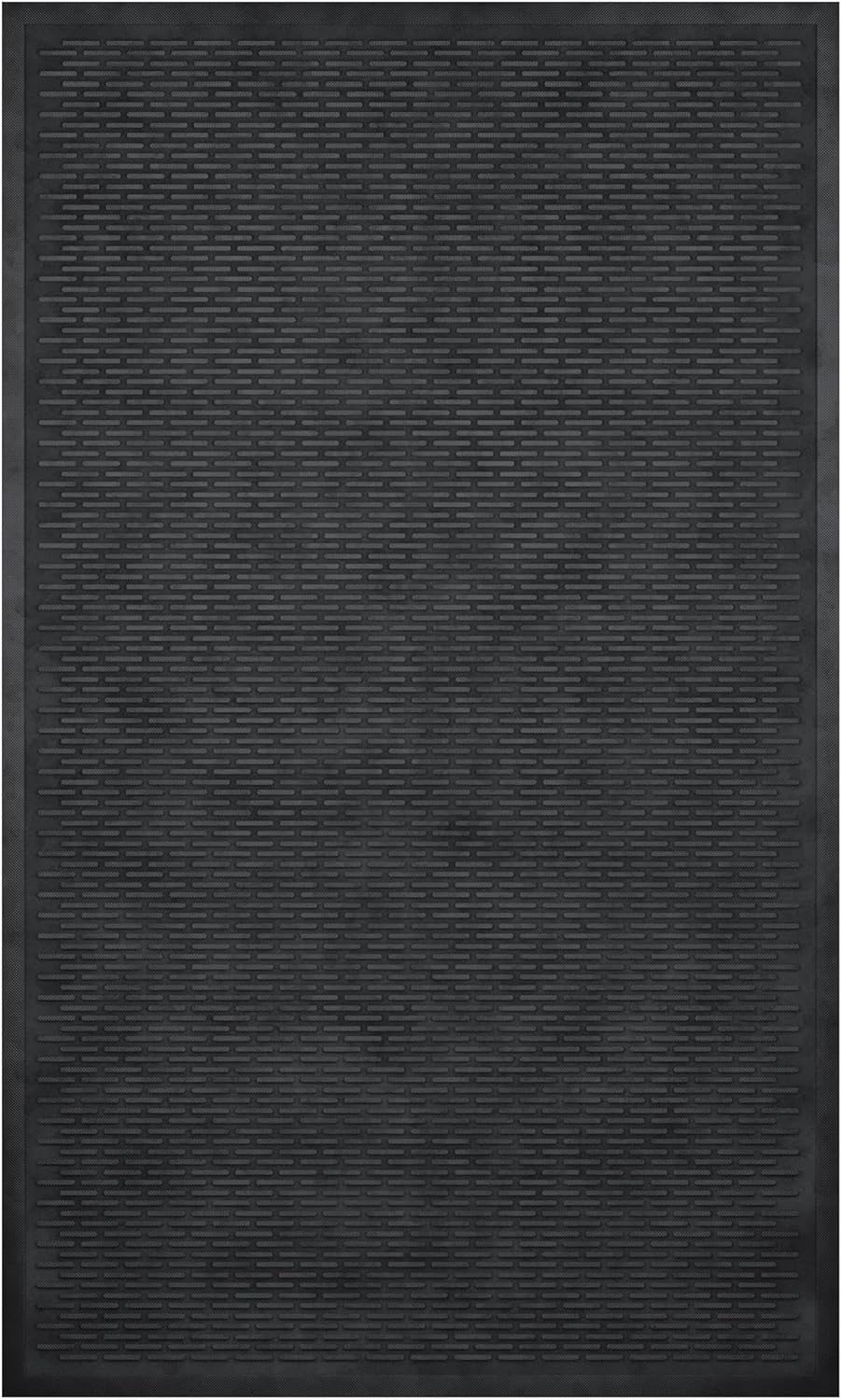 Ottomanson Heavy Duty Rubber Floor Mat for Entryway and Kitchen