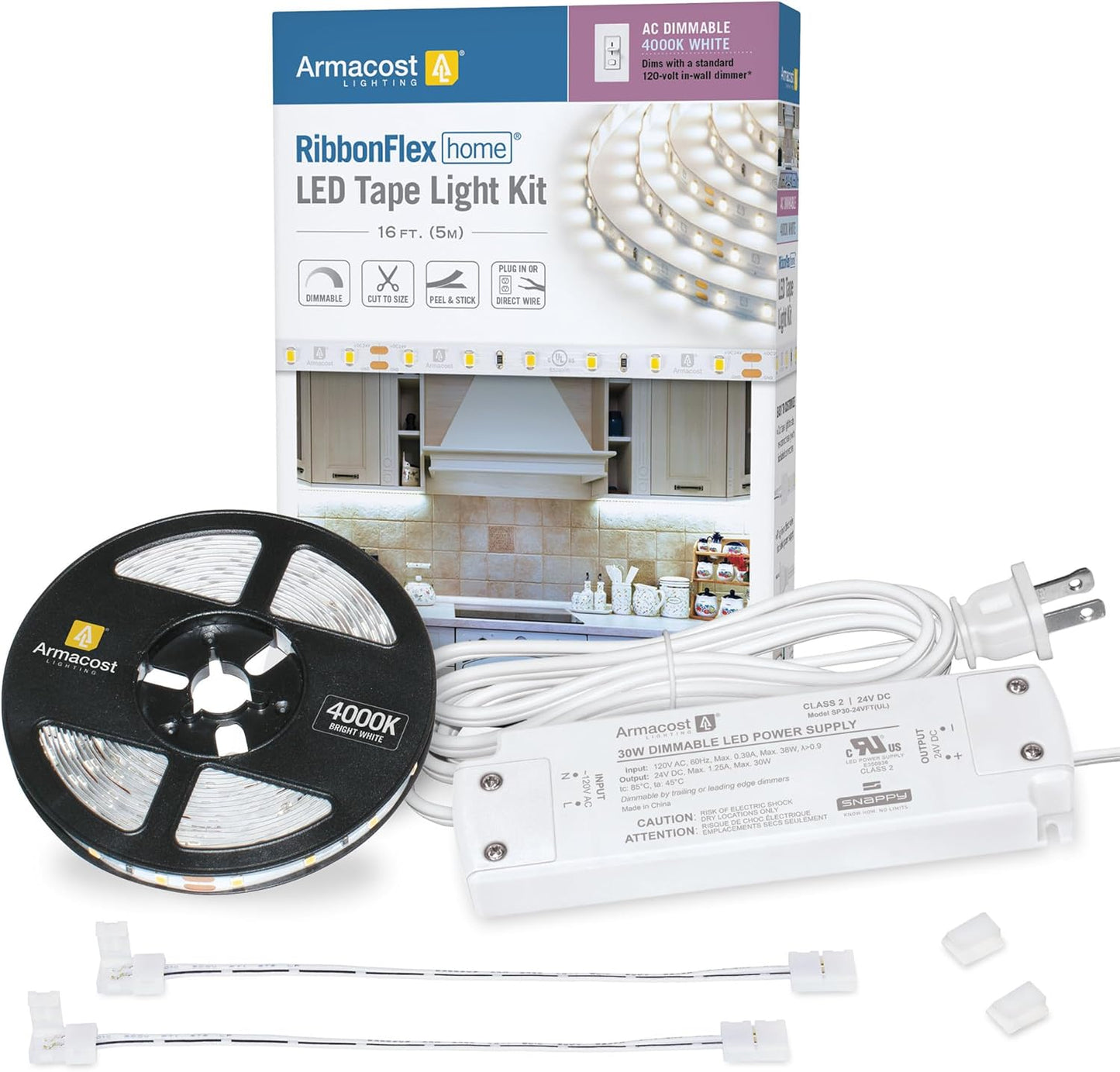 Armacost Lighting RibbonFlex Dimmable Bright White LED Tape Light