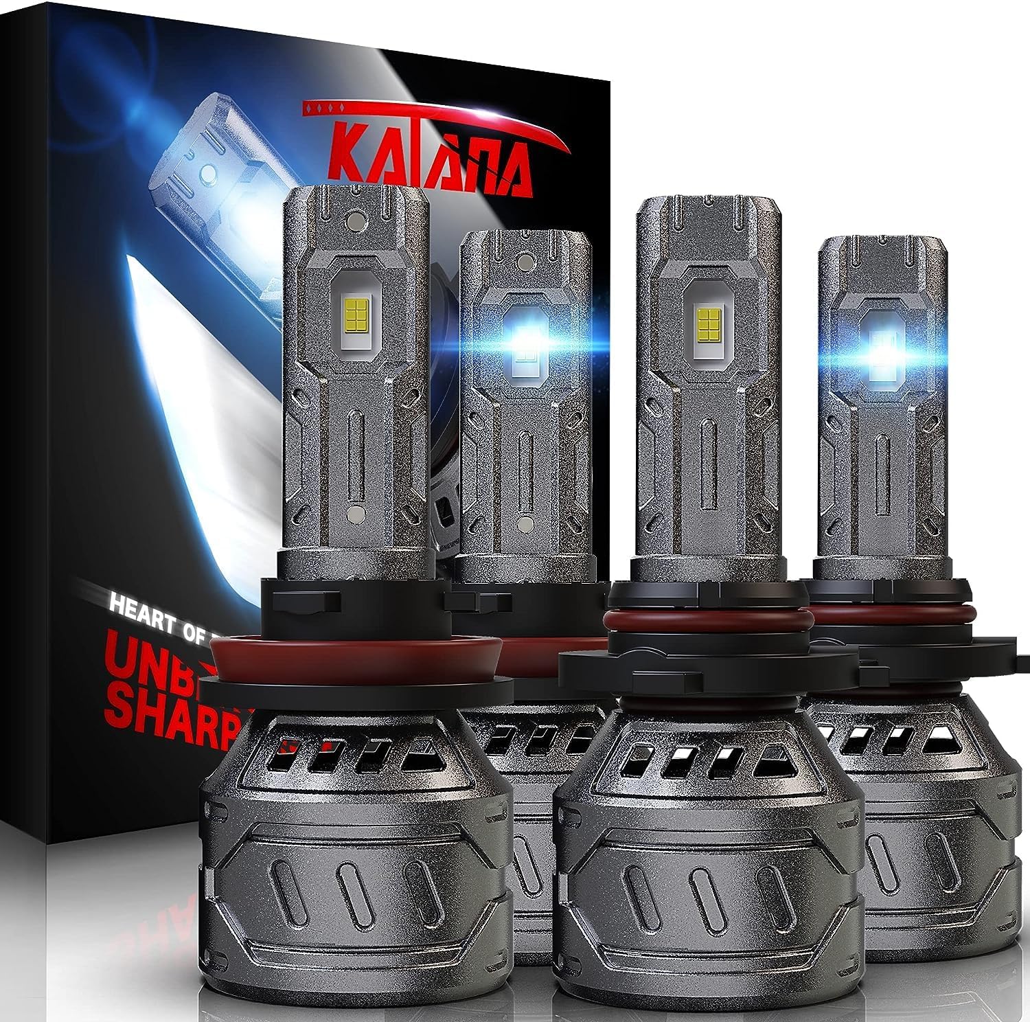 KATANA 9005 H11 Bulbs Combo for Ultimate Brightness and Safety