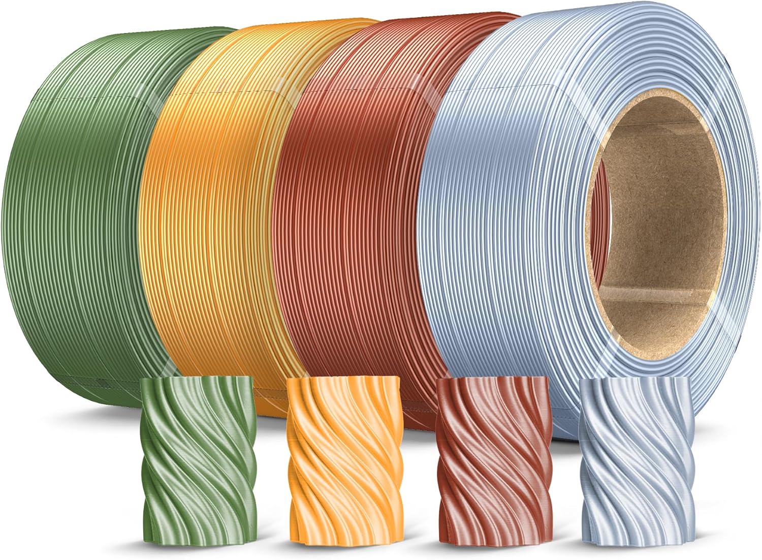 SUNLU 500g Silk PLA Filament Refill for Bambu Lab Printers