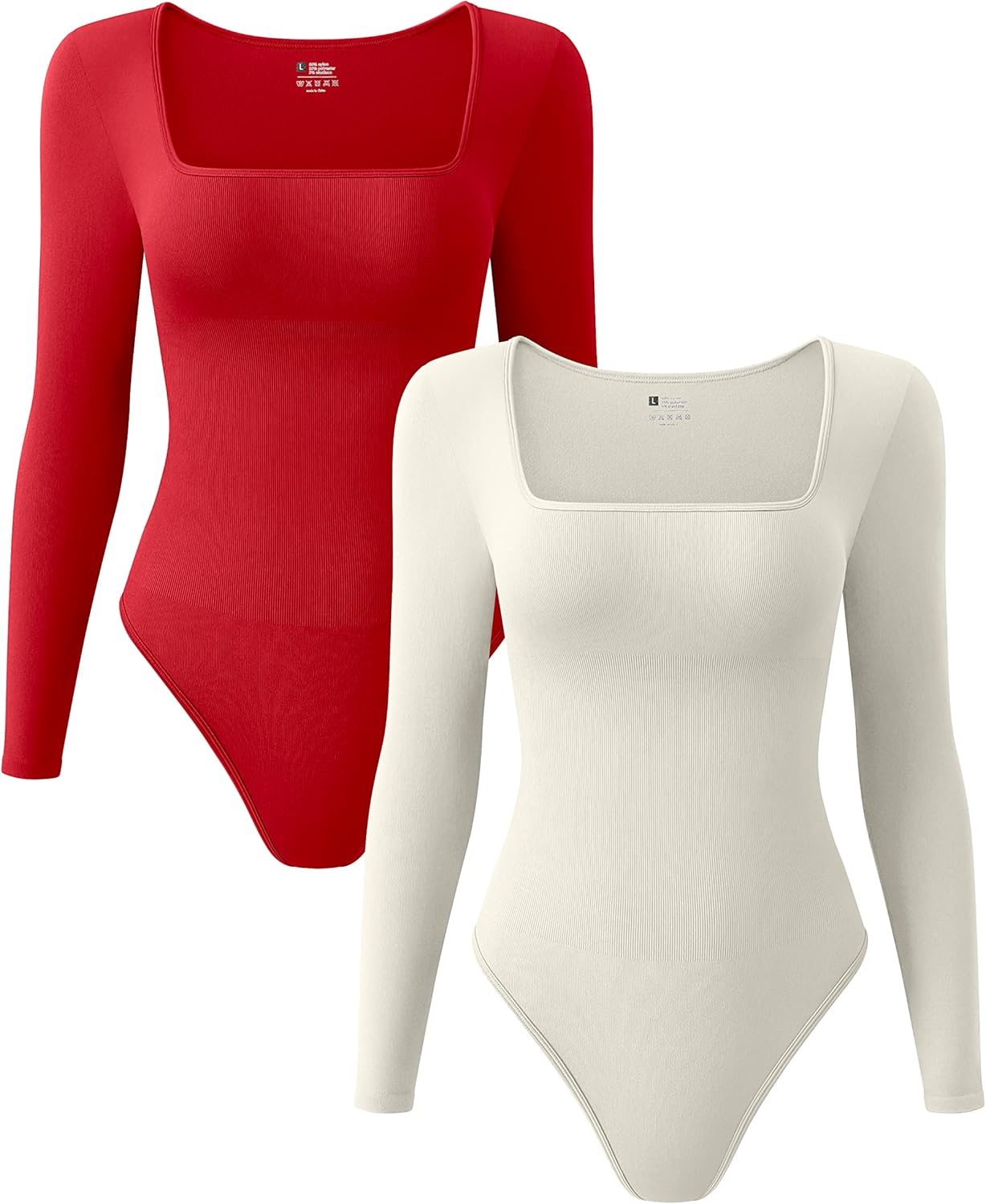 OQQ Women's Sexy Ribbed Bodysuits for Trendy Everyday Wear