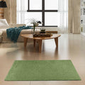 Ambient Pet Friendly Solid Color Area Rug Lime Green 5 ft x 7 ft