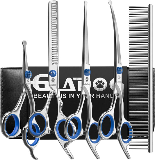 Professional Dog Grooming Scissors Kit - Safe, Sharp & Heavy-duty