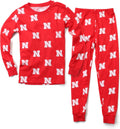 Wes and Willy NCAA Boy's All Over Print Long Sleeve Pajamas
