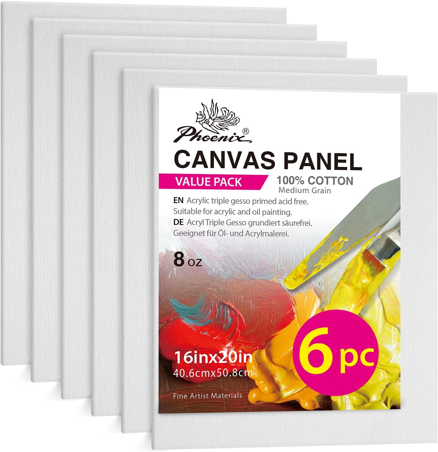 PHOENIX Large Painting Canvas Panels - Perfect for Artists