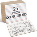 Dry Erase Boards 25 Pack 9in x 12in - Double Sided Mini Whiteboards